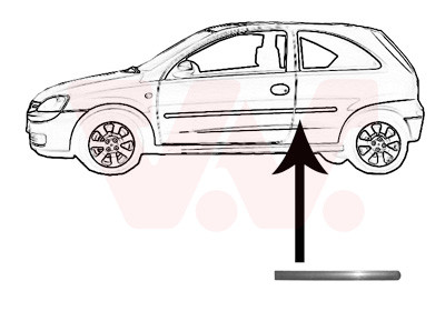 VAN WEZEL Zier-/Schutzleiste, Seitenwand