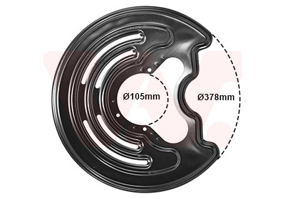 VAN WEZEL Spritzblech, Bremsscheibe