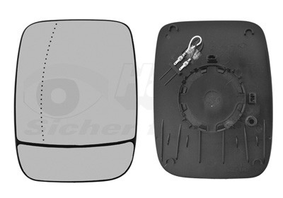 VAN WEZEL Spiegelglas, Außenspiegel