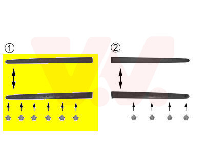 VAN WEZEL Zier-/Schutzleiste, Tür