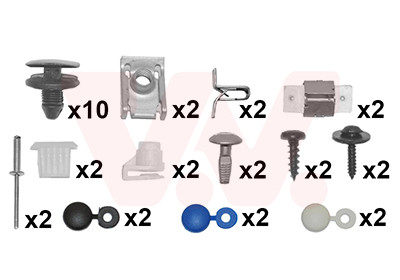 VAN WEZEL Montagesatz, Stoßfänger