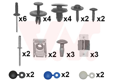 VAN WEZEL Montagesatz, Stoßfänger