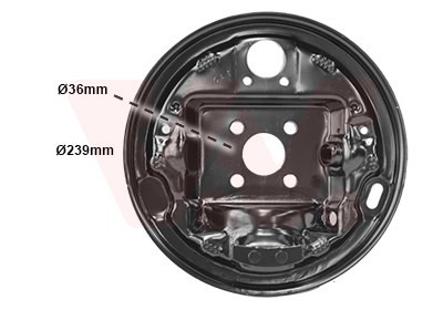 VAN WEZEL Spritzblech, Bremsscheibe