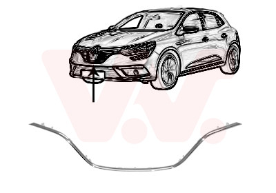 VAN WEZEL Zier-/Schutzleiste, Kühlergitter