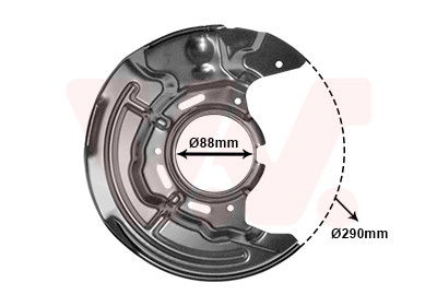 VAN WEZEL Spritzblech, Bremsscheibe