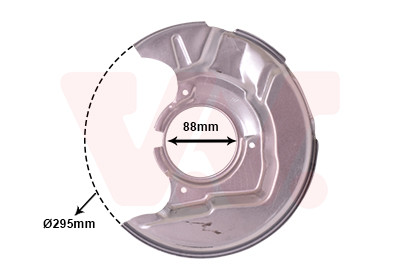 VAN WEZEL Spritzblech, Bremsscheibe