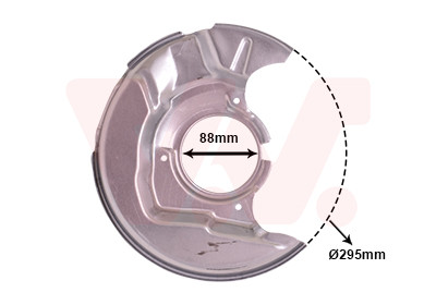 VAN WEZEL Spritzblech, Bremsscheibe