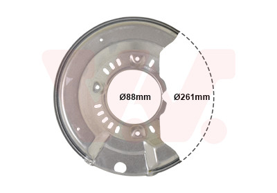VAN WEZEL Spritzblech, Bremsscheibe