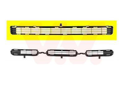 VAN WEZEL Lüftungsgitter, Stoßfänger