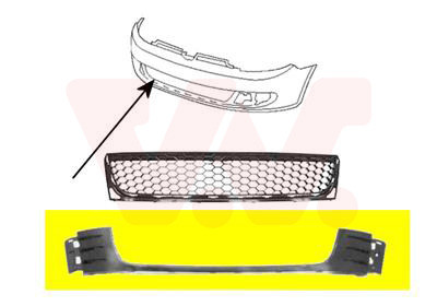 VAN WEZEL Lüftungsgitter, Stoßfänger
