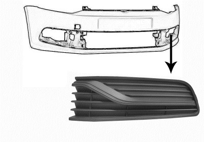 VAN WEZEL Lüftungsgitter, Stoßfänger