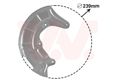 VAN WEZEL Spritzblech, Bremsscheibe