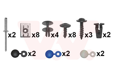 VAN WEZEL Montagesatz, Stoßfänger
