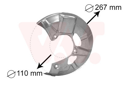 VAN WEZEL Spritzblech, Bremsscheibe