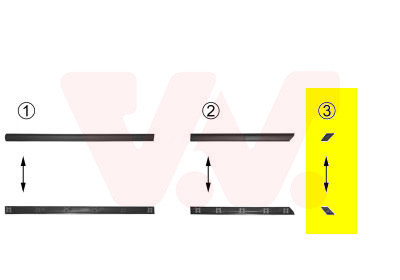 VAN WEZEL Zier-/Schutzleiste, Seitenwand
