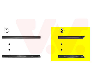 VAN WEZEL Zier-/Schutzleiste, Tür