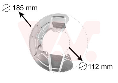 VAN WEZEL Spritzblech, Bremsscheibe