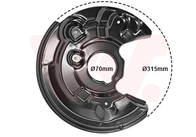 VAN WEZEL Spritzblech, Bremsscheibe
