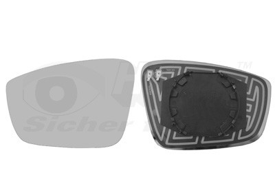 VAN WEZEL Spiegelglas, Außenspiegel