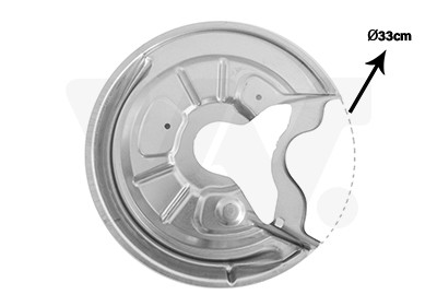 VAN WEZEL Spritzblech, Bremsscheibe