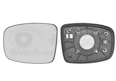 VAN WEZEL Spiegelglas, Außenspiegel