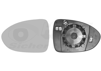 VAN WEZEL Spiegelglas, Außenspiegel