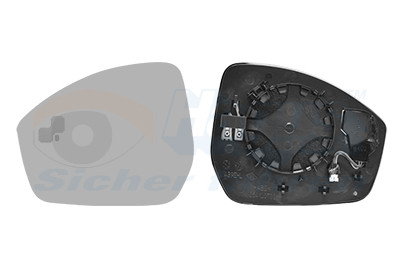 VAN WEZEL Spiegelglas, Außenspiegel