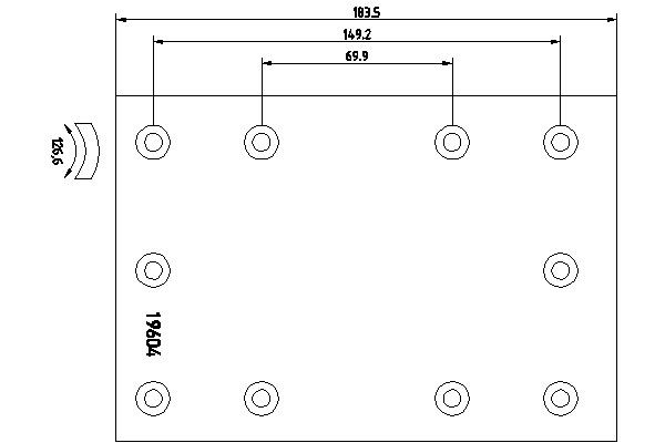 TEXTAR Bremsbelagsatz, Trommelbremse