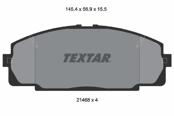 TEXTAR Bremsbelagsatz, Scheibenbremse