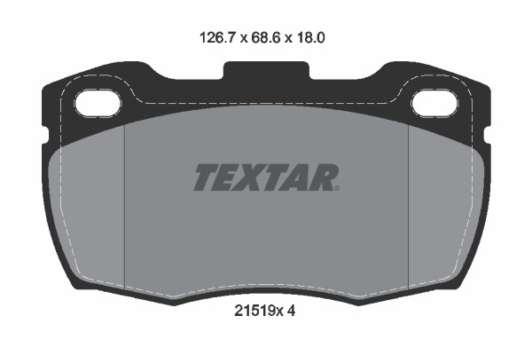 TEXTAR Bremsbelagsatz, Scheibenbremse