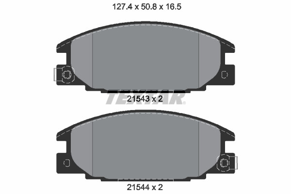 TEXTAR Bremsbelagsatz, Scheibenbremse