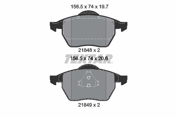 TEXTAR Bremsbelagsatz, Scheibenbremse