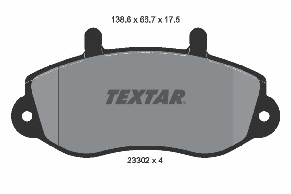 TEXTAR Bremsbelagsatz, Scheibenbremse