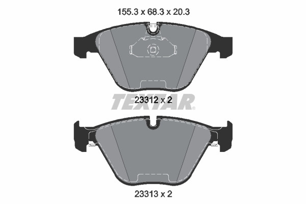 TEXTAR Bremsbelagsatz, Scheibenbremse