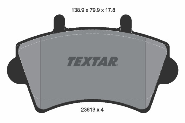 TEXTAR Bremsbelagsatz, Scheibenbremse