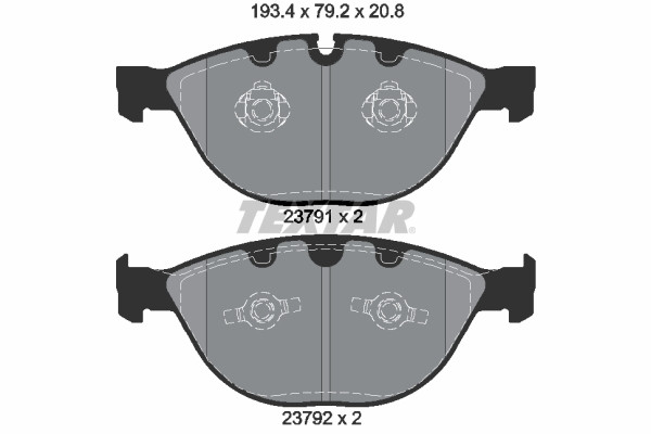 TEXTAR Bremsbelagsatz, Scheibenbremse