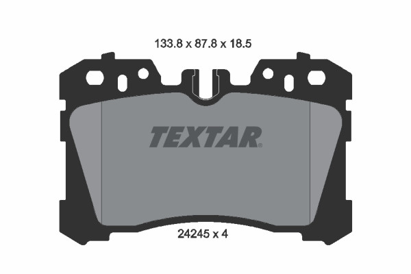 TEXTAR Bremsbelagsatz, Scheibenbremse