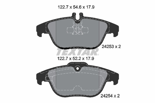 TEXTAR Bremsbelagsatz, Scheibenbremse