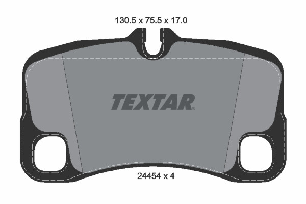 TEXTAR Bremsbelagsatz, Scheibenbremse