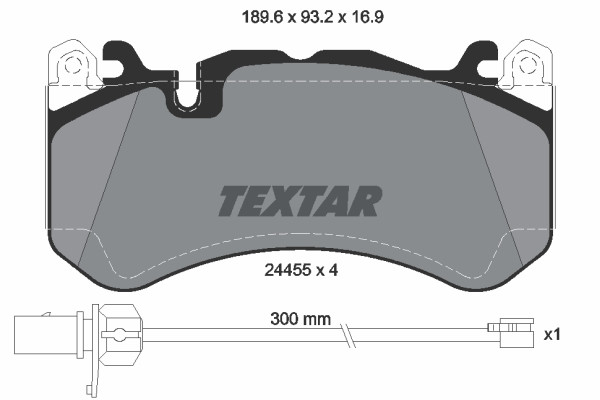 TEXTAR Bremsbelagsatz, Scheibenbremse