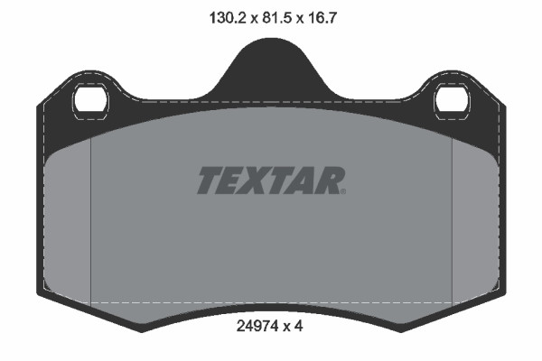 TEXTAR Bremsbelagsatz, Scheibenbremse