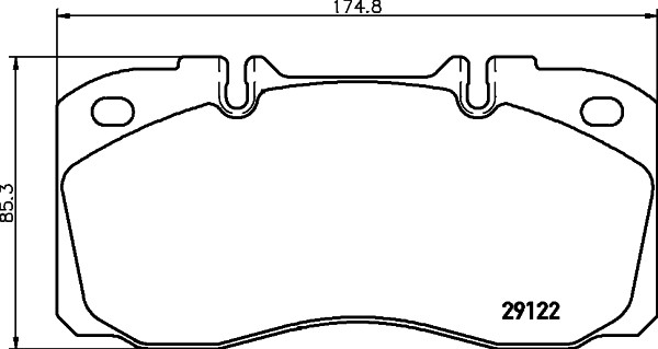 TEXTAR Bremsbelagsatz, Scheibenbremse