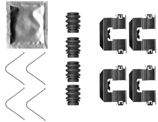 TEXTAR Zubehörsatz, Scheibenbremsbelag