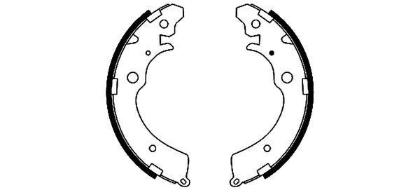 TEXTAR Bremsbackensatz