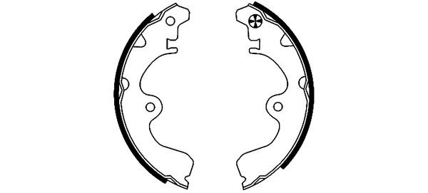 TEXTAR Bremsbackensatz