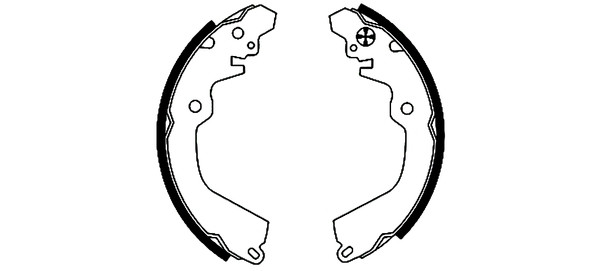 TEXTAR Bremsbackensatz