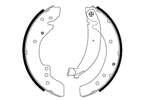 TEXTAR Bremsbackensatz