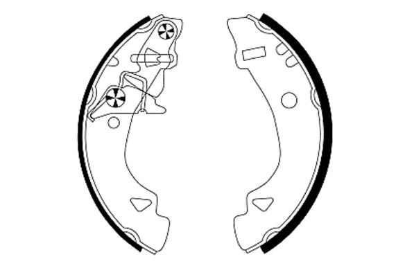 TEXTAR Bremsbackensatz