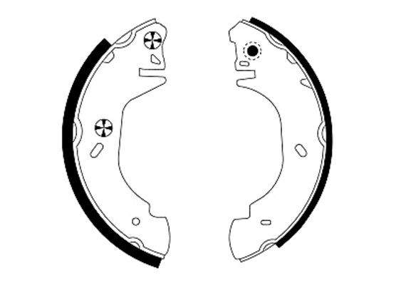 TEXTAR Bremsbackensatz