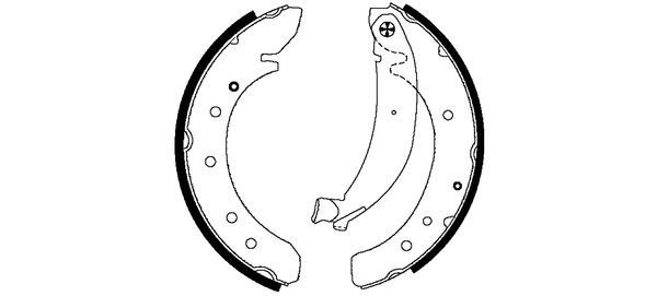 TEXTAR Bremsbackensatz